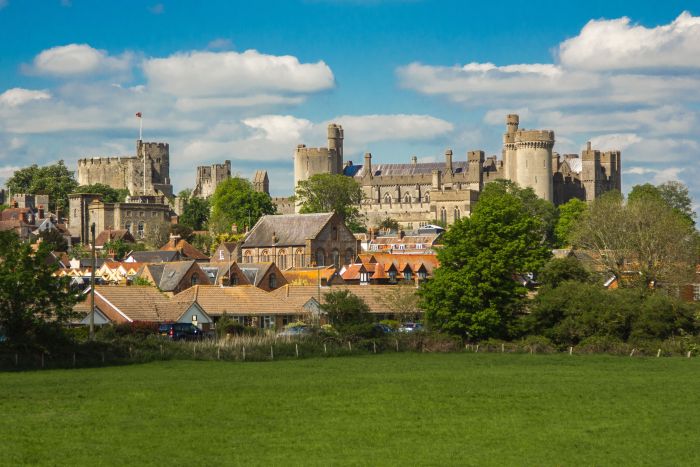 Windsor Castle and the Round Tower seen from the Long Walk, Berkshire