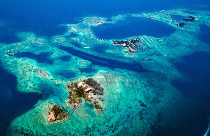 Rosario Islands National Natural Park off Cartagena, Colombia, reached on a private boat tour